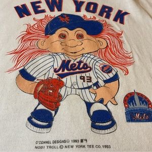 NY Mets / Trolls kids med. Tee rare 1993 collectible